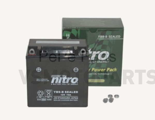 Nitro Boost GEL Baterie yb9-b Piaggio