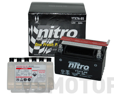 Nitro Batterie YTX7A-BS Sym Mio