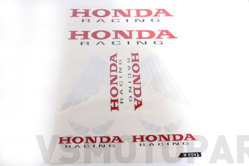 Stickerset Honda Racing Wings