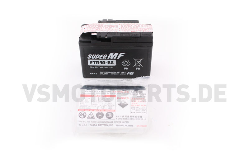 Batterie MF-Super FTR4A-BS 12V Honda Bali / SFX / X8R / Suzuki Streetmagic