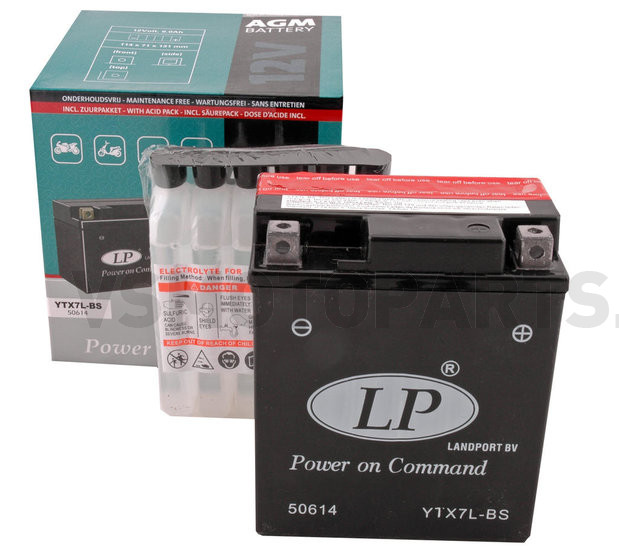 Landport Batterie YTX7L-BS