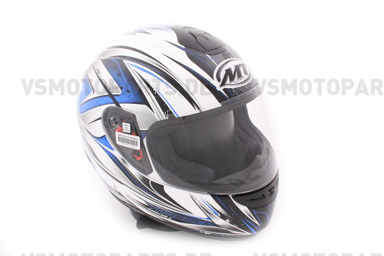 MT Helm Roadster Weiß / Blau