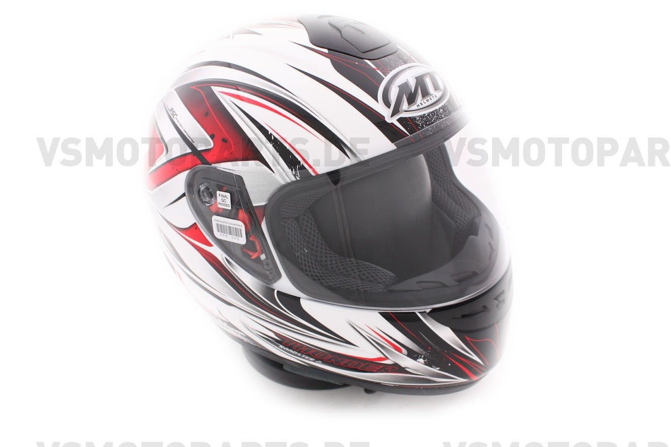 MT Helm Roadster Weiß / Rot