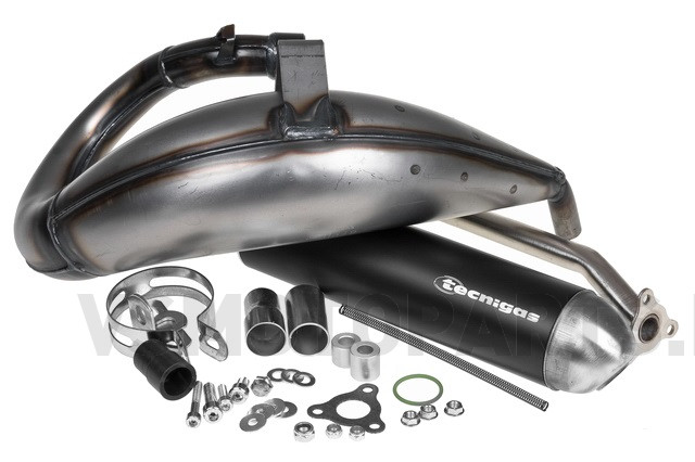 Tecnigas E-NOX-Steel Auspuff Malaguti XTM / Motorhispania RYZ / Yamaha DT50R